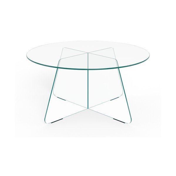 Stikla apaļš žurnālgaldiņš ø 80 cm Samos – Actona-image-1