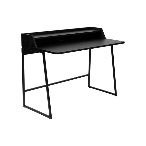 Darba galds ar izvelkamu virsmu 60x120 cm Giorgio – White Label-image-2