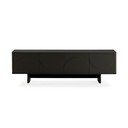 Melns TV galdiņš 180x55x40 cm Solei – MOME