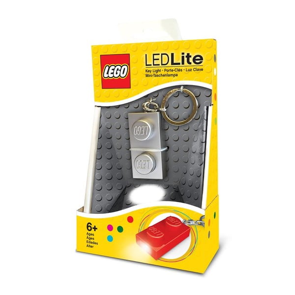 LEGO izgaismots ķieģelis, sudraba krāsā