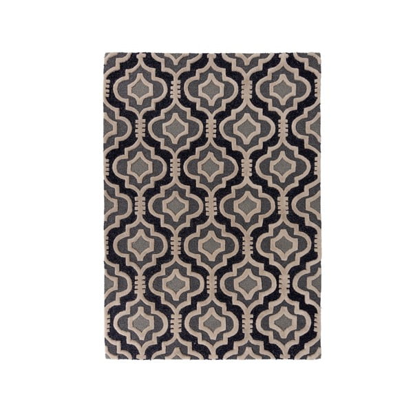 Pelēks vilnas paklājs 170x120 cm Moorish Amira – Flair Rugs