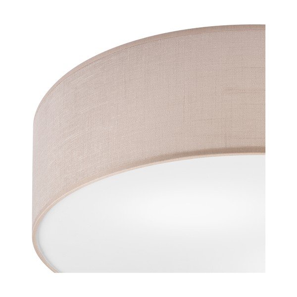 Bēša griestu lampa ar auduma abažūru ø 45 cm Vivian – LAMKUR-image-3
