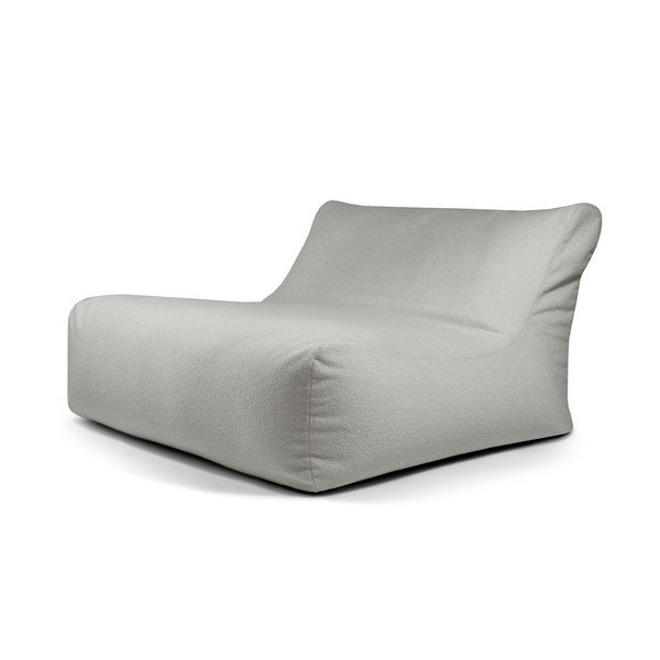 Gaiši pelēks sēžammaiss no buklē auduma Sofa Lounge – SLOWDOWN