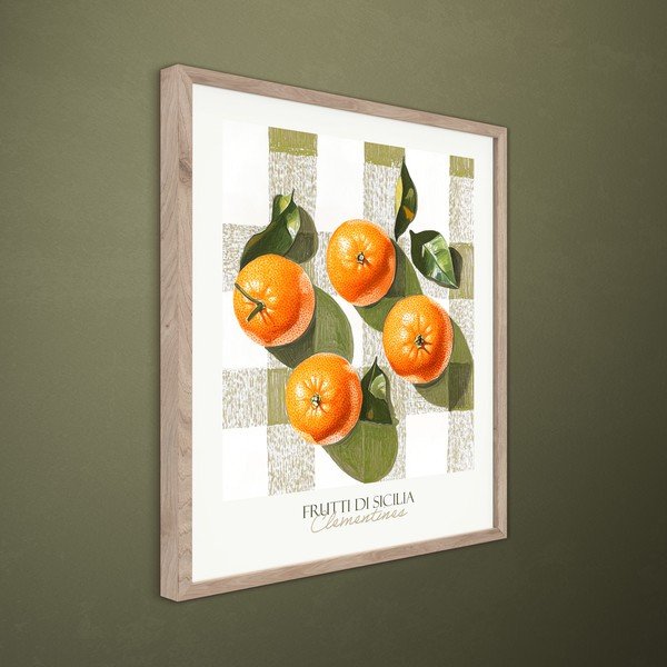 Drukāta glezna ar rāmi 40x50 cm Mandarines  – Styler-image-2