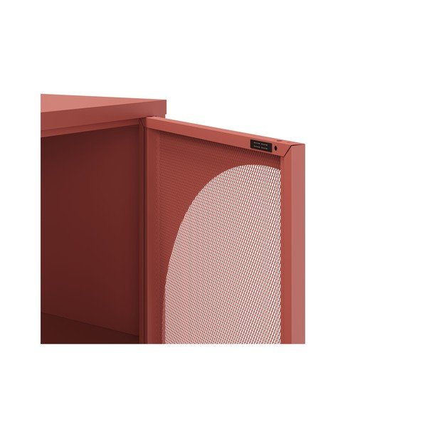 Ķieģeļu sarkana kumode 160x90 cm Tayra – Marckeric-image-4