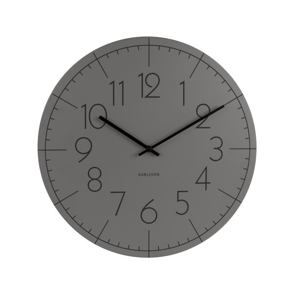 Grey Present Time Blade Numbers Pulkstenis