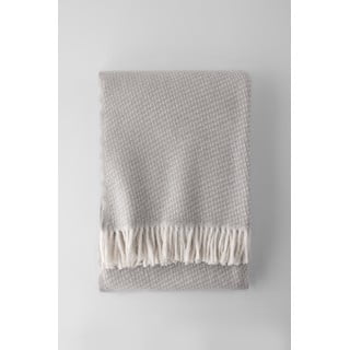 Gaiši pelēks pleds ar kokvilnu Euromant Ruby, 140 x 160 cm