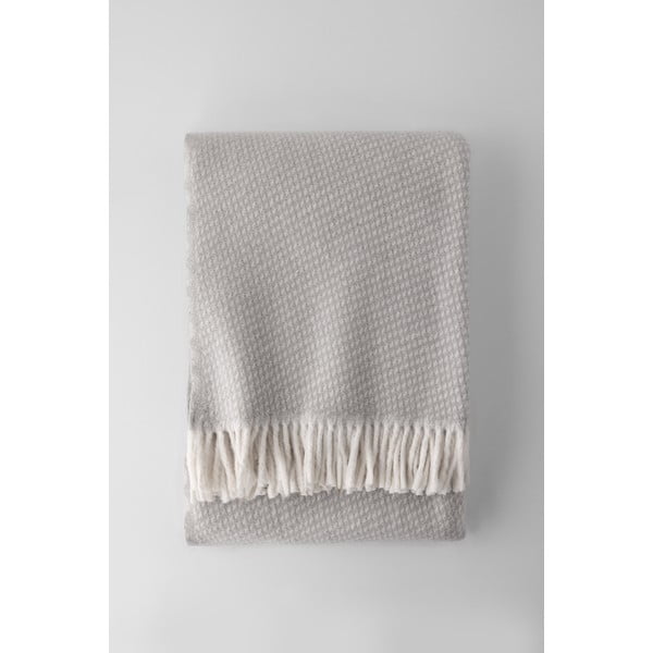 Gaiši pelēks pleds ar kokvilnu Euromant Ruby, 140 x 160 cm