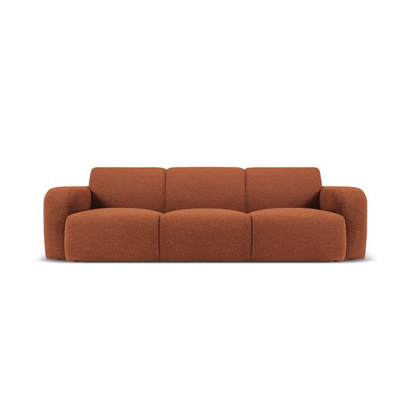 Brūns dīvāns no buklē auduma 235 cm Molino – Micadoni Home