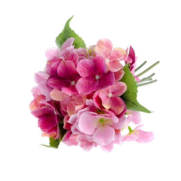 Rozā mākslīgais zieds hortenzijas stilā Dakls