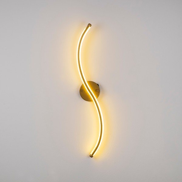 Zelta krāsas LED sienas lampa Yilan – Opviq lights-image-1