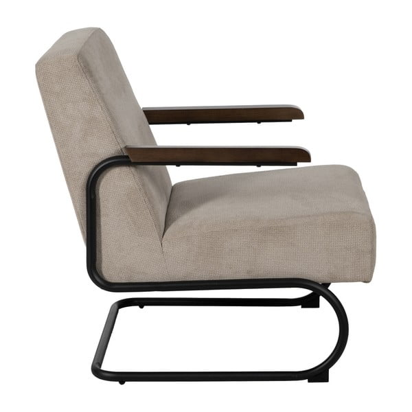 Pelēkbrūns atpūtas krēsls no šenila auduma Industra – Ixia-image-2
