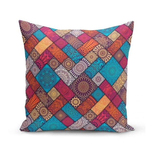 Spilvendrānas (4 gab.) 45x45 cm Mandala Tiles – Minimalist Cushion Covers-image-1