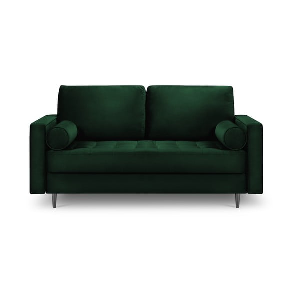 Zaļš samta dīvāns Milo Casa Santo, 174 cm