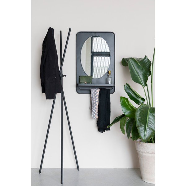 Sienas spogulis ar plauktu 50x80 cm Pascal – White Label-image-1