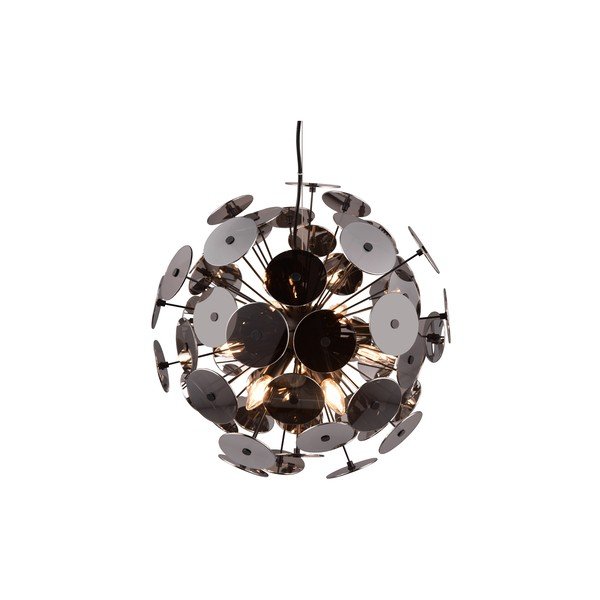 Matēti melna piekaramā lampa Discalgo – Trio