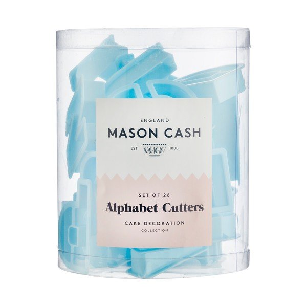 26 Mason Cash alfabēta burtu formas cepumu izgriezņu komplekts-image-1