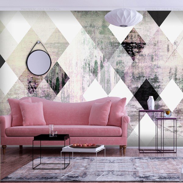 Lielformāta tapetes Artgeist Rhombic Chessboard, 200 x 140 cm-image-1