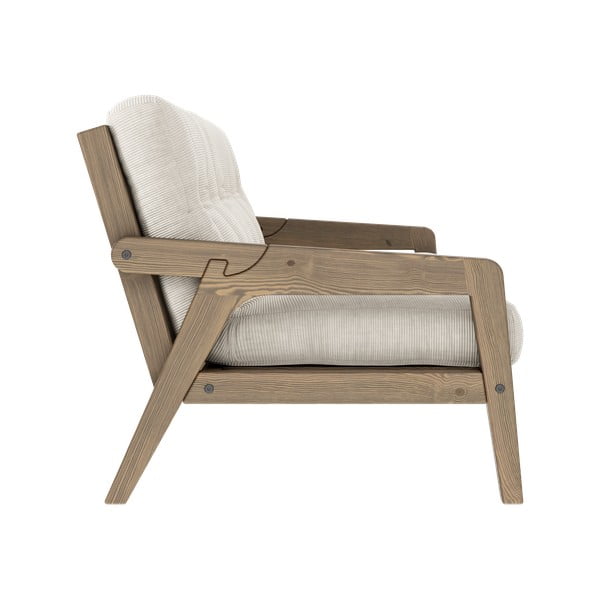 Bēšs velveta dīvāns 204 cm Grab – Karup Design-image-4