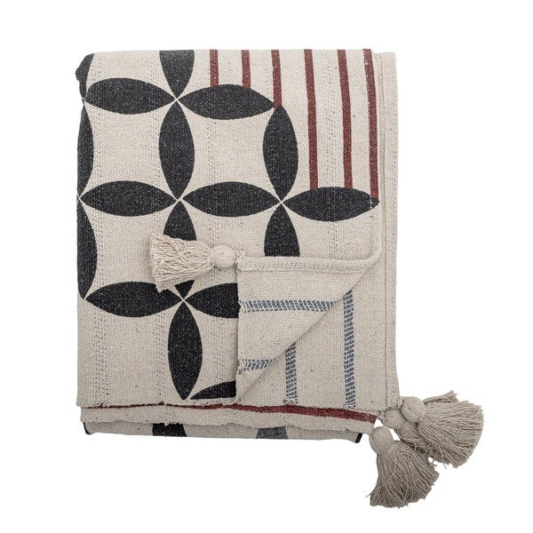 Pleds no kokvilnas maisījuma 130x155 cm Forma – Bloomingville