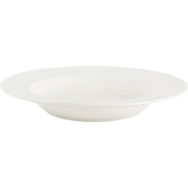 Balts porcelāna dziļais šķīvis Mikasa Ridget, ø 23 cm