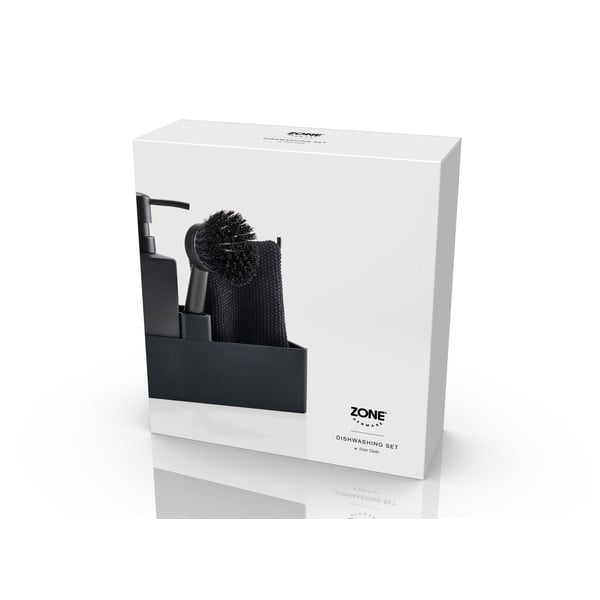 Melns plastmasas/silikona mazgāšanas līdzekļu turētājs Singles – Zone-image-2