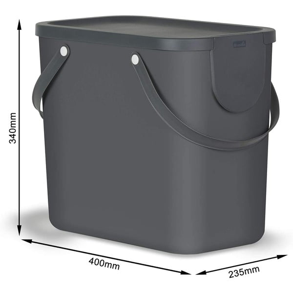 Atkritumu tvertne no pārstrādātas plastmasas 25 l Albula – Rotho-image-3