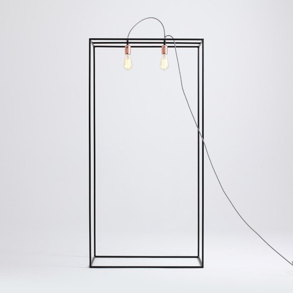 Melna stāvlampa Custom Form Metric, platums 70 cm-image-1
