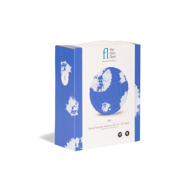 Zils piepūšamais pludmales matracis The Nice Fleet Goa-image-2