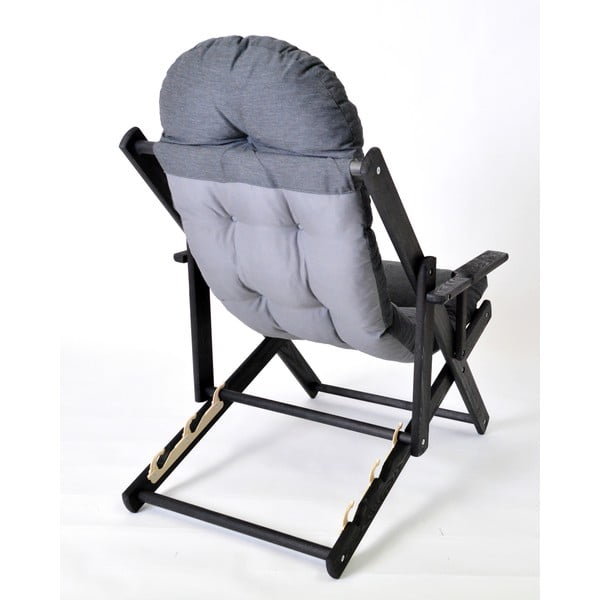 Tumši pelēks masīvkoka saliekams dārza zvilnis Borneo – Rojaplast-image-2