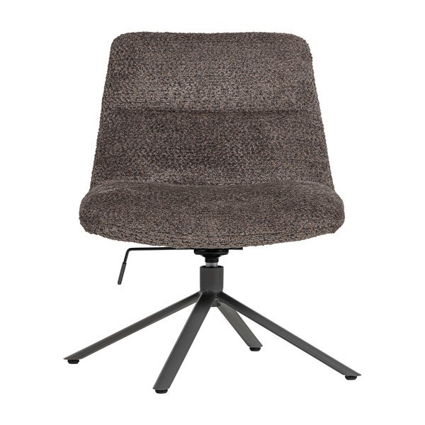 Brūns grozāms atpūtas krēsls no buklē auduma Soren – WOOOD-image-2