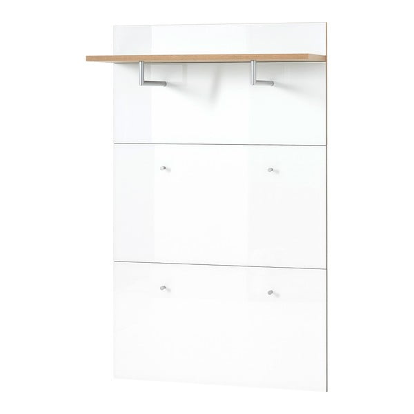 Balts/dabīga toņa sienas pakaramais ar ozolkoka imitāciju Telde – Germania-image-2