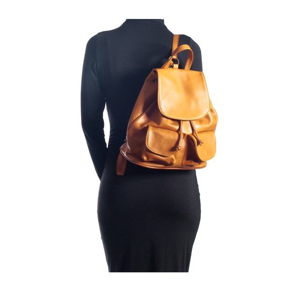 Ādas mugursoma Isabella Rhea 2127 Cognac-image-4