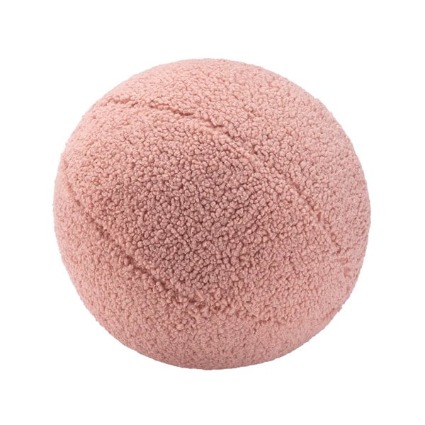 Rozā bērnu dīvāna spilvens no buklē auduma Ball – Wigiwama