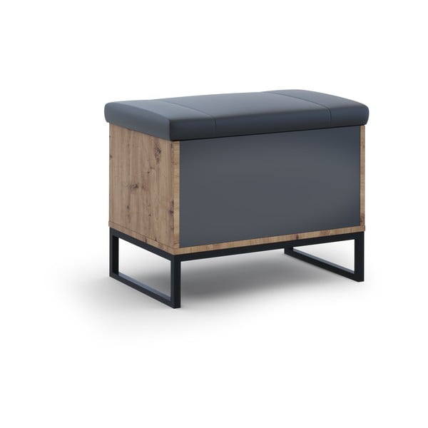 Ozolkoka imitācijas apavu plaukts ar soliņu Olis – Cosmopolitan Design-image-4