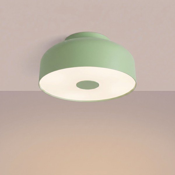 Salvijas zaļa tērauda griestu lampa ø 30 cm Omiq – Sollux-image-2