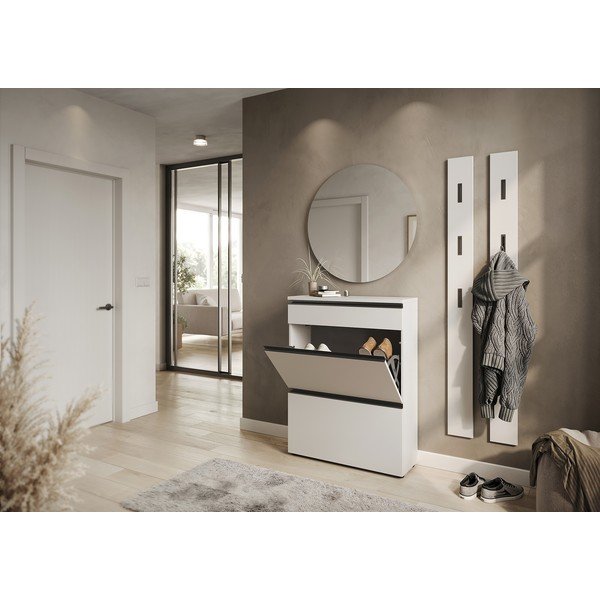 Krēmkrāsas apavu plaukts 80x107x29 cm Baldone – Germania-image-1