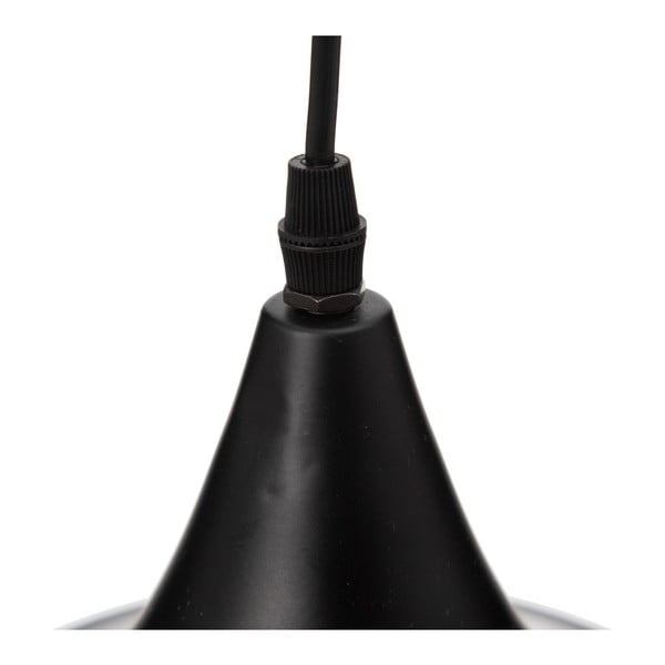 Melna piekaramā lampa ar metāla abažūru ø 36 cm – Ixia-image-2