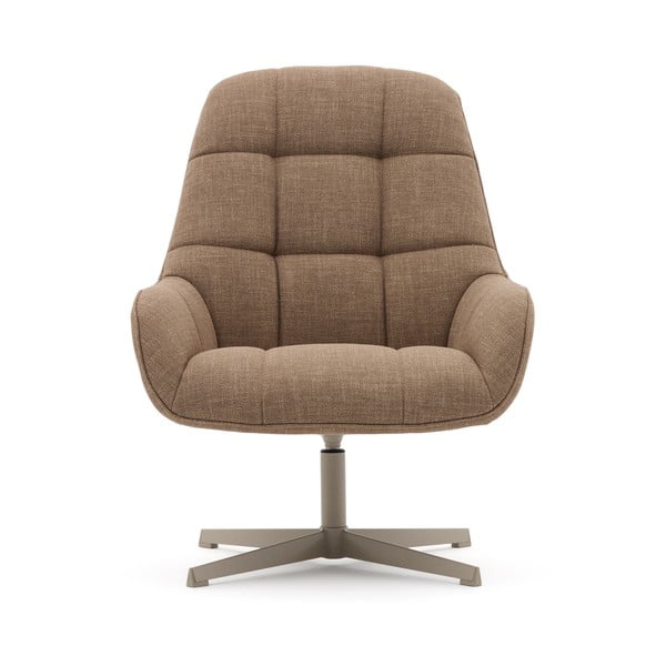 Brūns grozāms atpūtas krēsls Jaspe – Kave Home-image-2