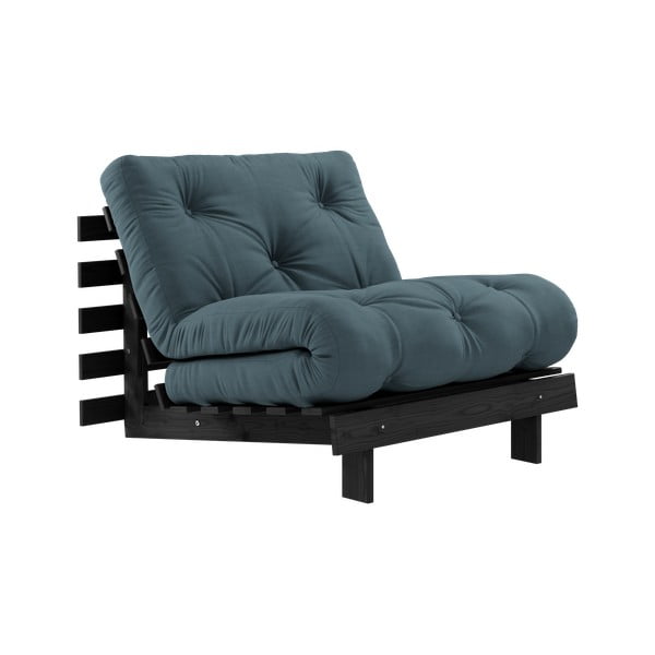 Zaļganzils atpūtas krēsls Roots Black Night – Karup Design