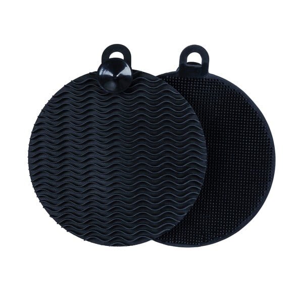 2 silikona trauku mazgāšanas sūkļu komplekts Wenko Black Outdoor Kitchen-image-2