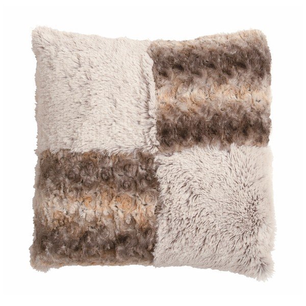 Brūns Tiseco Home Studio Patch spilvens, 45 x 45 cm