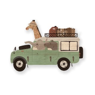 Zaļš bērnu sienas pakaramais Safari Van – Little Nice Things