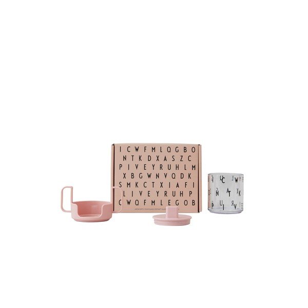 Rozā bērnu krūze Design Letters Grow With Your Cup-image-3