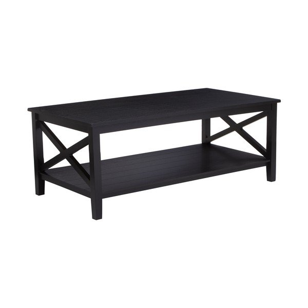 Melns žurnālgaldiņš 60x120 cm Heritage – Premier Housewares