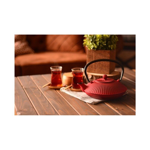 Sarkana dzelzs tējkanna Bambum Mate, 1150 ml-image-1