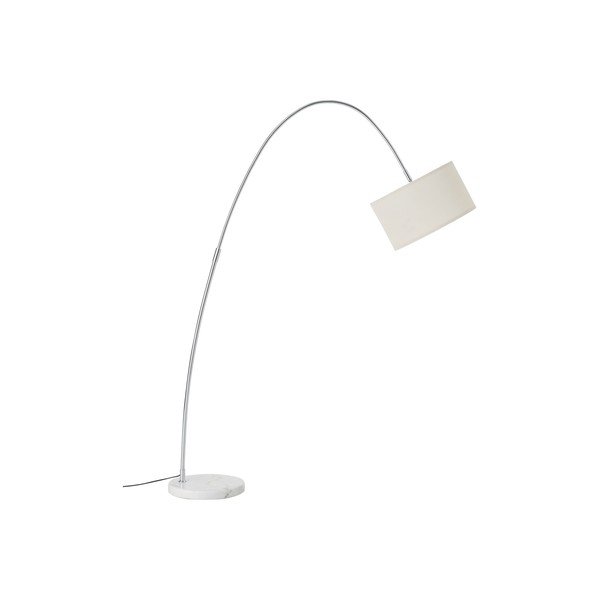 Balta tekstila stāvlampa ar saliekamu konstrukciju (augstums 145 cm) Arc – Ellos Home