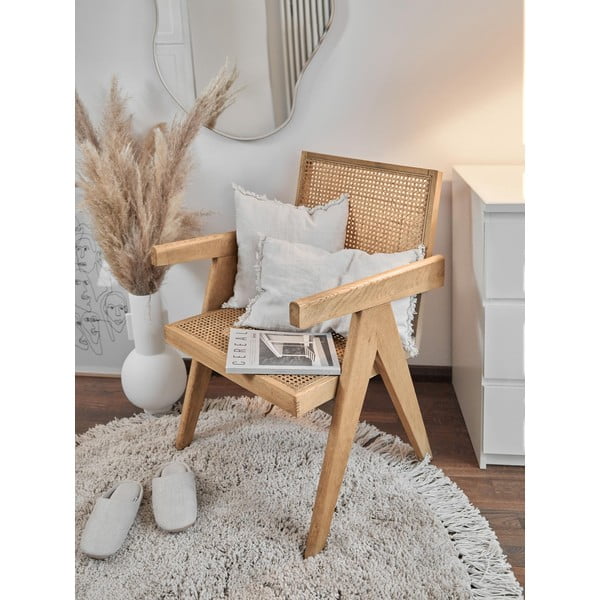 Krēsls ar Vīnes trikotāžas audumu Sissi – Westwing Collection-image-1