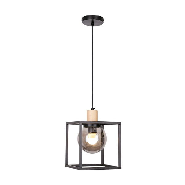 Melna piekaramā lampa 19x19 cm Retro 2 – Candellux Lighting-image-1