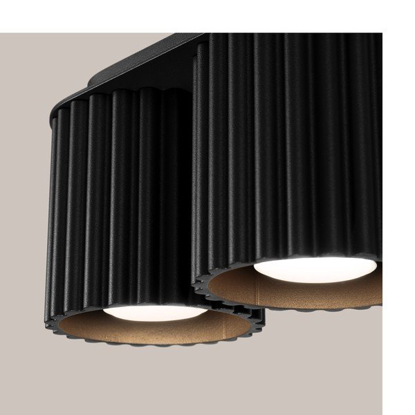 Melna metāla prožektora tipa lampa 10x21 cm Zora – Sollux-image-4